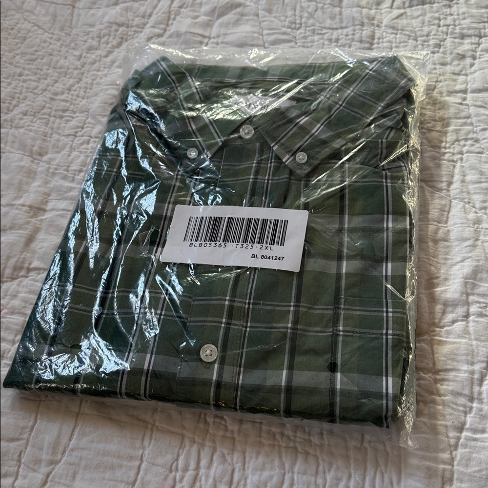 NWT John Blair long sleeves button down shirt size 2XL